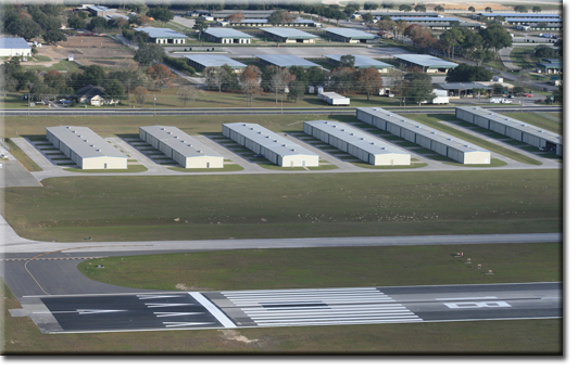 T-hangar overhead view