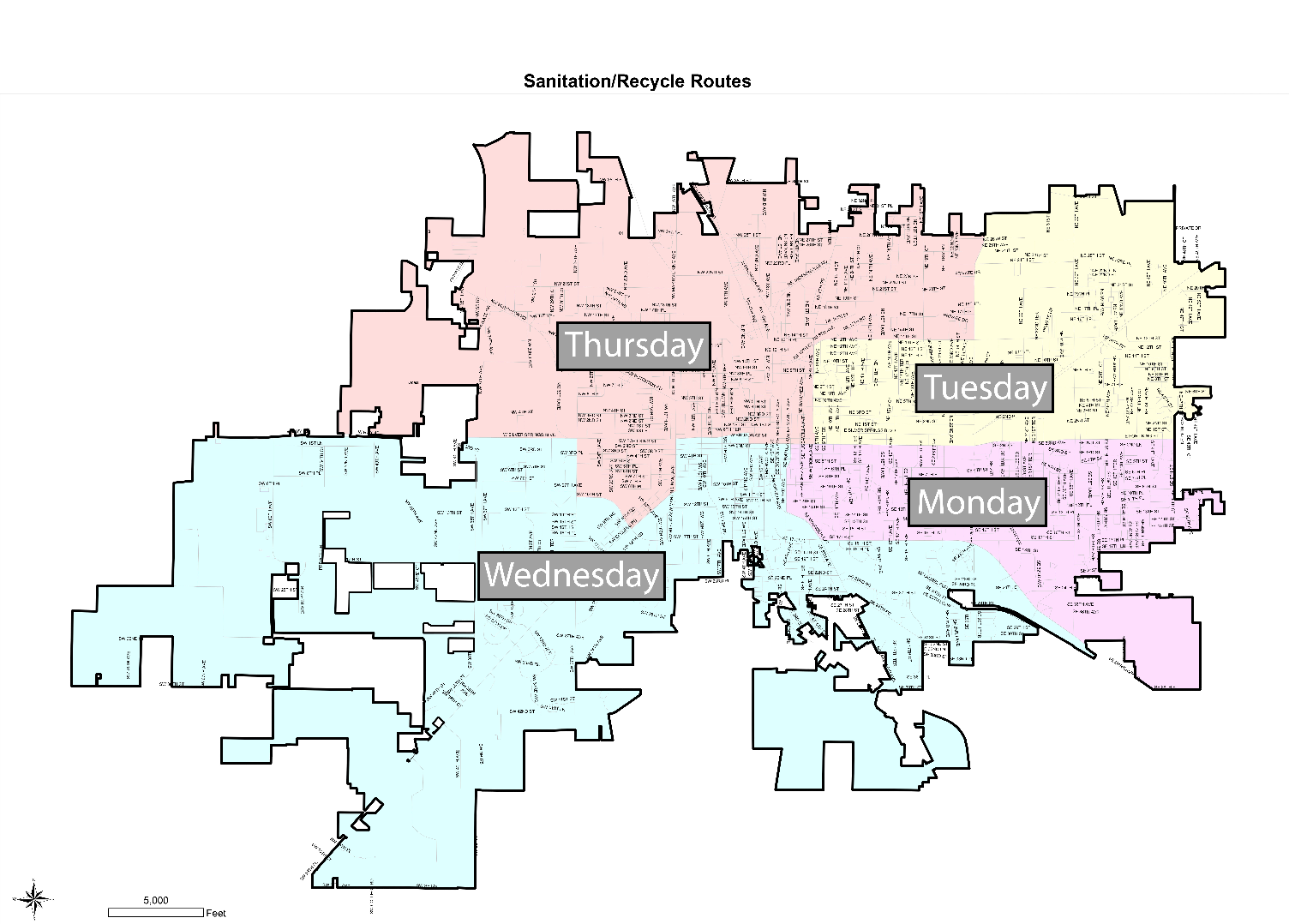 Sanitation and Recycle Routes