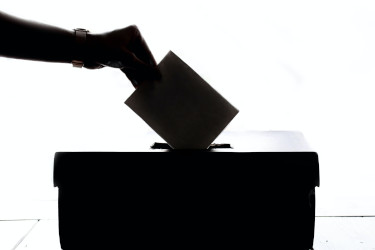 Ballot box silhouette